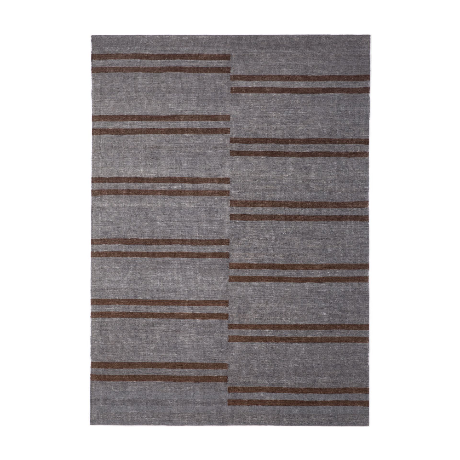 Blue Mazandaran Kilim Teppich 170x240 cm Ethnicraft AUSSTELLUNGSSTÜCK